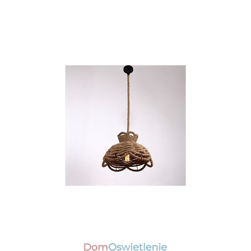 Lampy wiszące Mini styl nowoczesny współczesny wiejski oświetlenie linowe