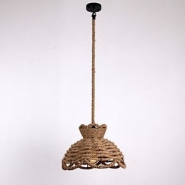 Lampy wiszące Mini styl nowoczesny współczesny wiejski oświetlenie linowe