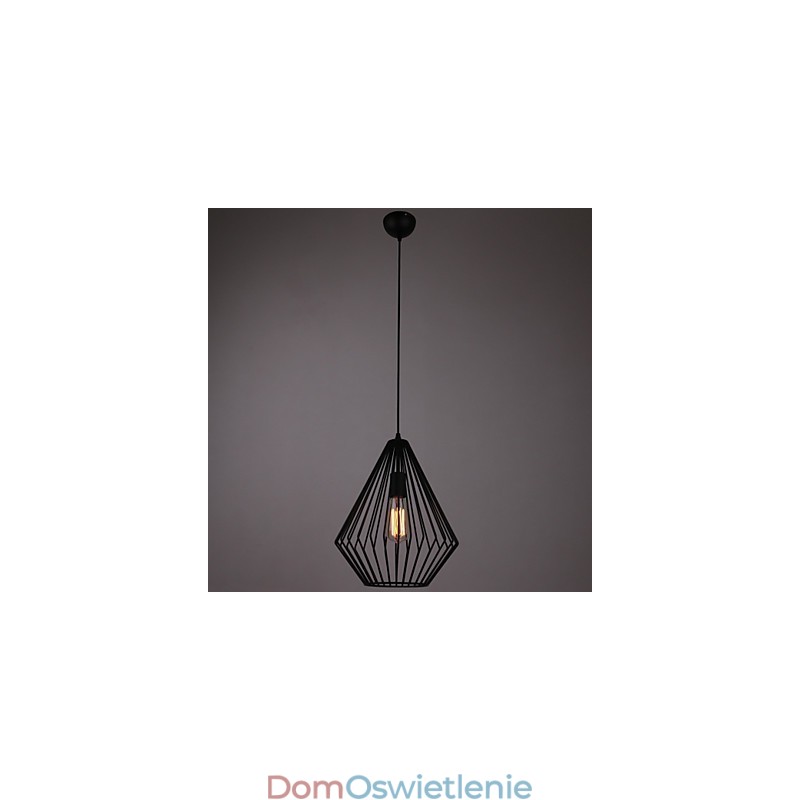 Miniaturowa lampa wisząca z diamentami 1 światło malowanie obróbka