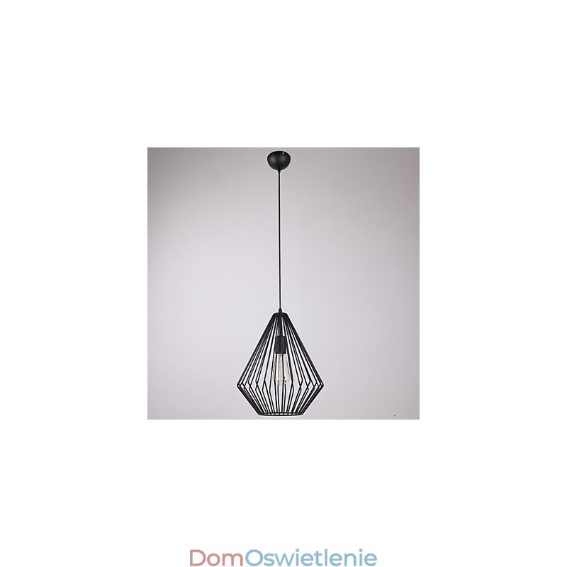 Miniaturowa lampa wisząca z diamentami 1 światło malowanie obróbka
