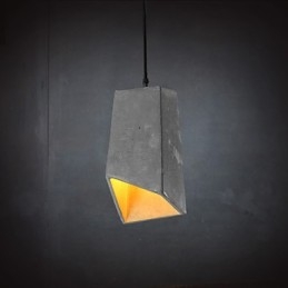 Nowoczesna i skrócona lampa wisząca retro z cementu