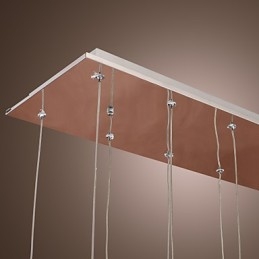 Nowoczesna współczesna lampa wisząca z kryształu chromowanego metalu