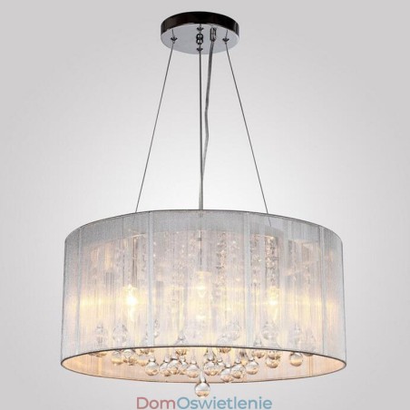 Tradycyjny klasyczny kryształowy chromowany metalowy żyrandol