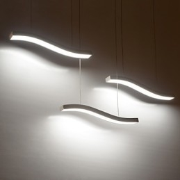Falista konstrukcja Modna prosta akrylowa lampa wisząca