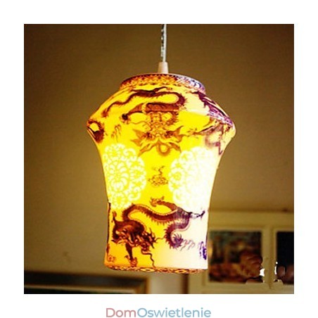 Lampa ceramiczna retro lampa schody niebieski pojedynczy żyrandol kreatywny Lampa ceramiczna retro lampa schody niebieski pojedynczy żyrandol kreatywny