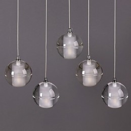 1 Światło Kryształowe Szkło Kamień Wisząca Lampa Cafe Wisząca Lampa Dekoracyjna Wisząca Oświetlenie