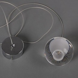 1 Światło Kryształowe Szkło Kamień Wisząca Lampa Cafe Wisząca Lampa Dekoracyjna Wisząca Oświetlenie