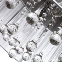 Tradycyjny klasyczny kryształowy chromowany metalowy żyrandol