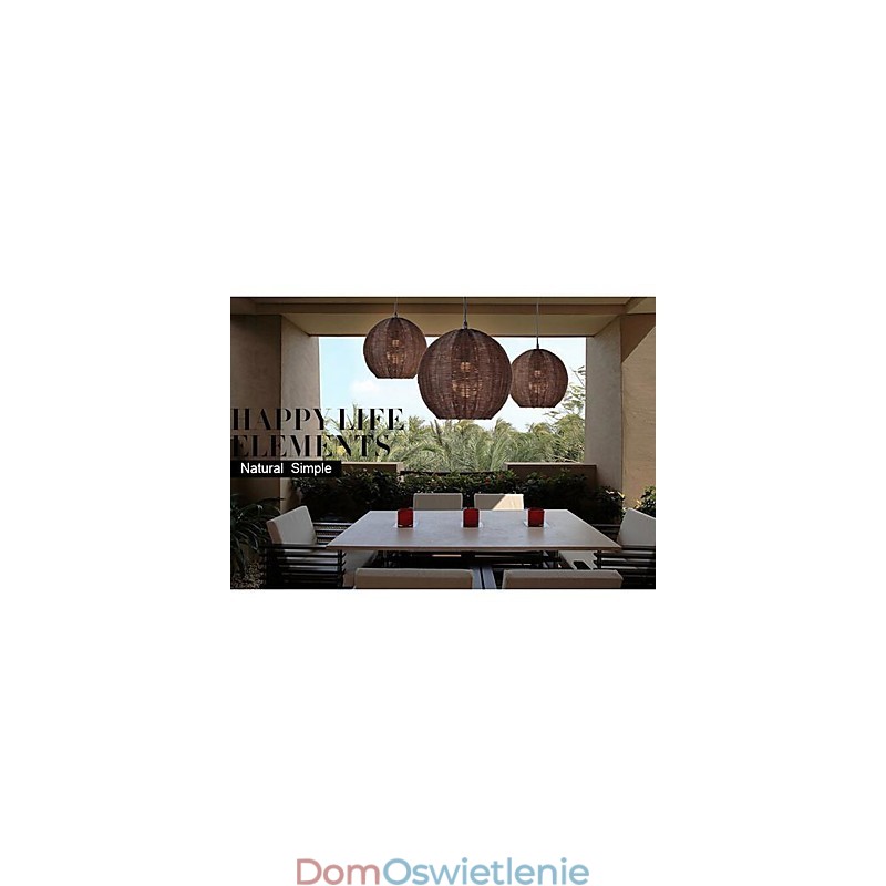 Nowoczesna współczesna latarnia Country Globe Metalowa lampa wisząca