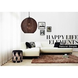 Nowoczesna współczesna latarnia Country Globe Metalowa lampa wisząca