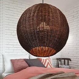 Nowoczesna współczesna latarnia Country Globe Metalowa lampa wisząca