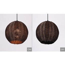 Nowoczesna współczesna latarnia Country Globe Metalowa lampa wisząca