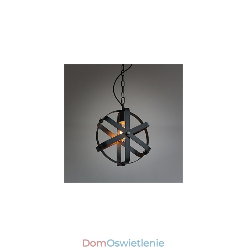 Styl Vintage Industrial Okrągła Lampa Wisząca Loft Wyposażenie Domu Dekoracyjny Żyrandol