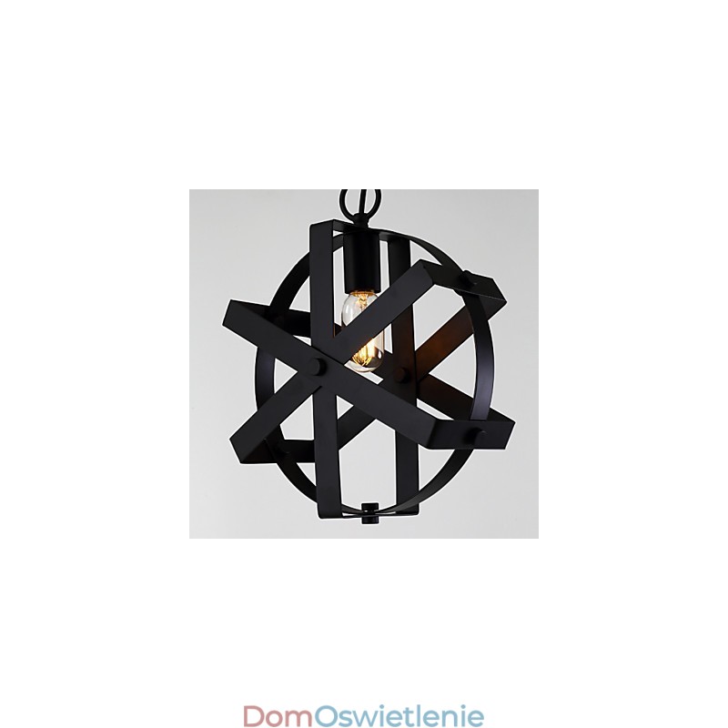 Styl Vintage Industrial Okrągła Lampa Wisząca Loft Wyposażenie Domu Dekoracyjny Żyrandol