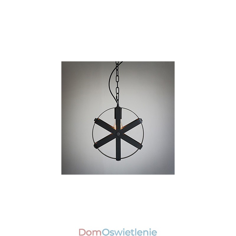 Styl Vintage Industrial Okrągła Lampa Wisząca Loft Wyposażenie Domu Dekoracyjny Żyrandol