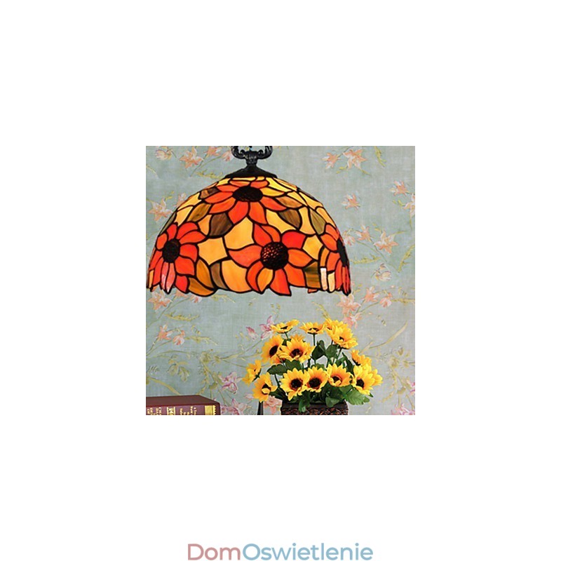 Europejskie wiejskie kreatywne sztuki witraż żyrandol przywracający starożytne sposoby lampa światło