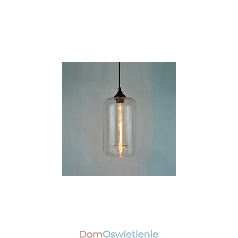 Lampa wisząca Bottle Design 1 z przezroczystym kloszem