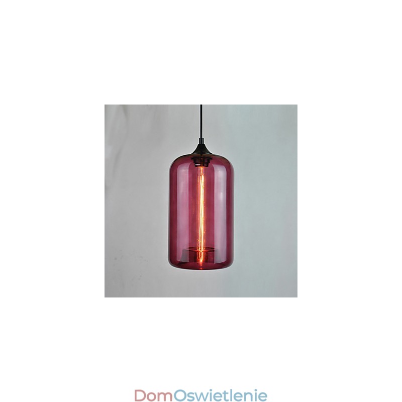 Lampa wisząca Bottle Design 1 z przezroczystym kloszem