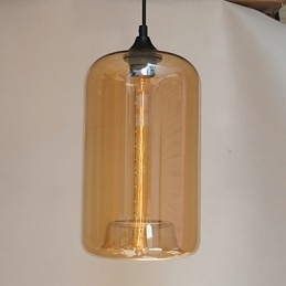 Lampa wisząca Bottle Design 1 z przezroczystym kloszem