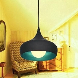 Nowoczesna współczesna retro miska w stylu miniaturowym obraz wiszący lampa