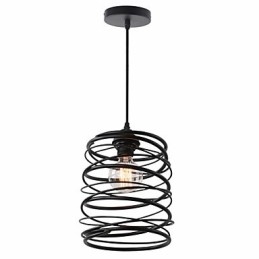 Rustykalny domek retro wiejski styl mini malowanie metalowa lampa wisząca garaż