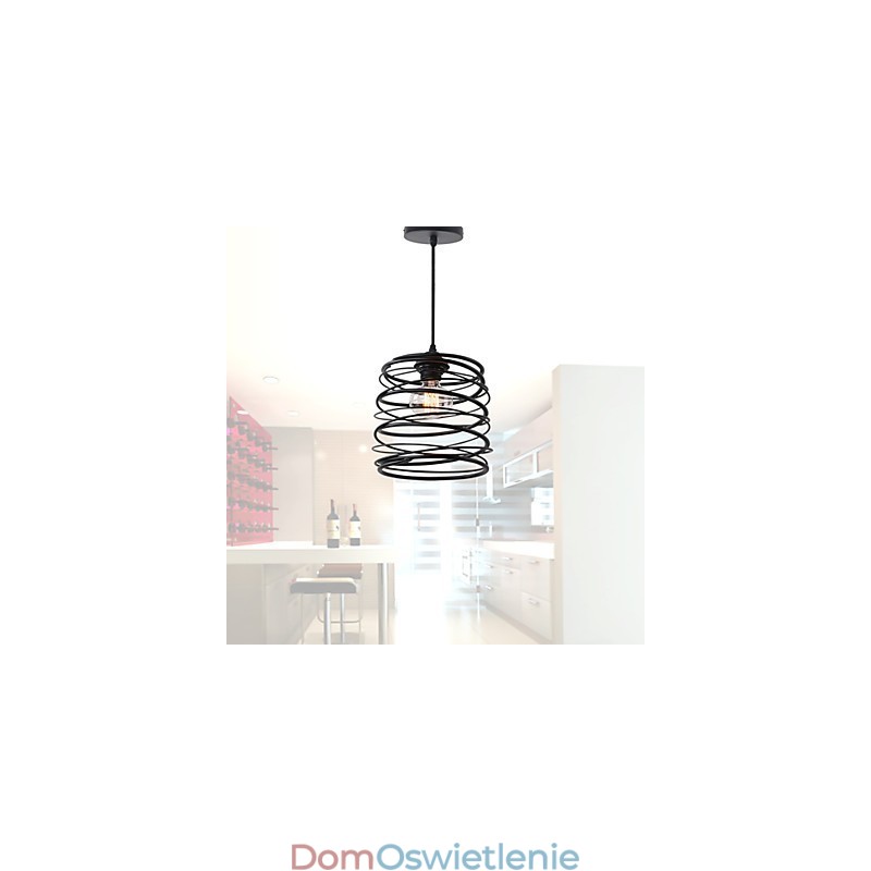 Rustykalny domek retro wiejski styl mini malowanie metalowa lampa wisząca garaż