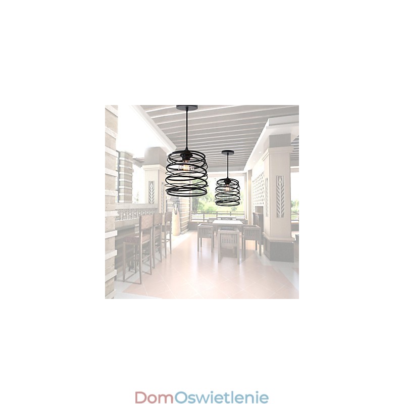 Rustykalny domek retro wiejski styl mini malowanie metalowa lampa wisząca garaż