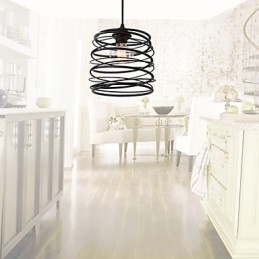Rustykalny domek retro wiejski styl mini malowanie metalowa lampa wisząca garaż