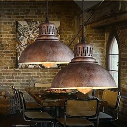 Retro Mini Styl Malowanie Metalowa Lampa Wisząca Na Zewnątrz