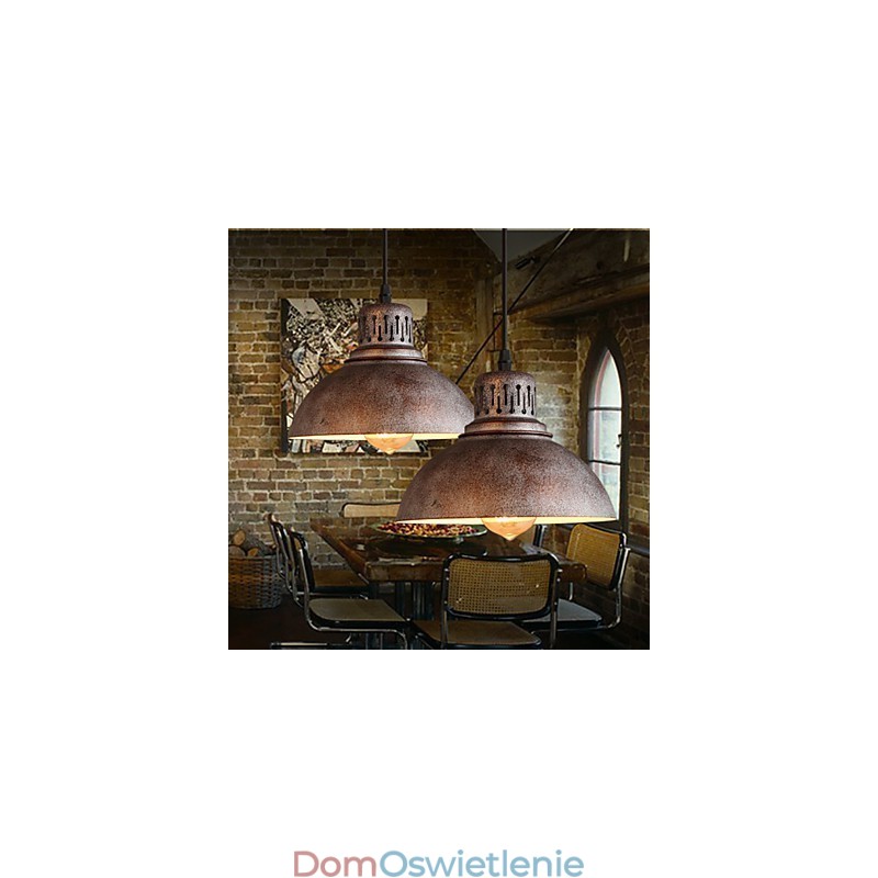 Retro Mini Styl Malowanie Metalowa Lampa Wisząca Na Zewnątrz