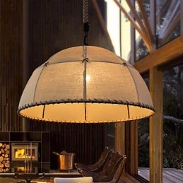 35CM Loft Industrial Wind Prosta lniana lampa w stylu amerykańskim Country Creative Arts Droplight