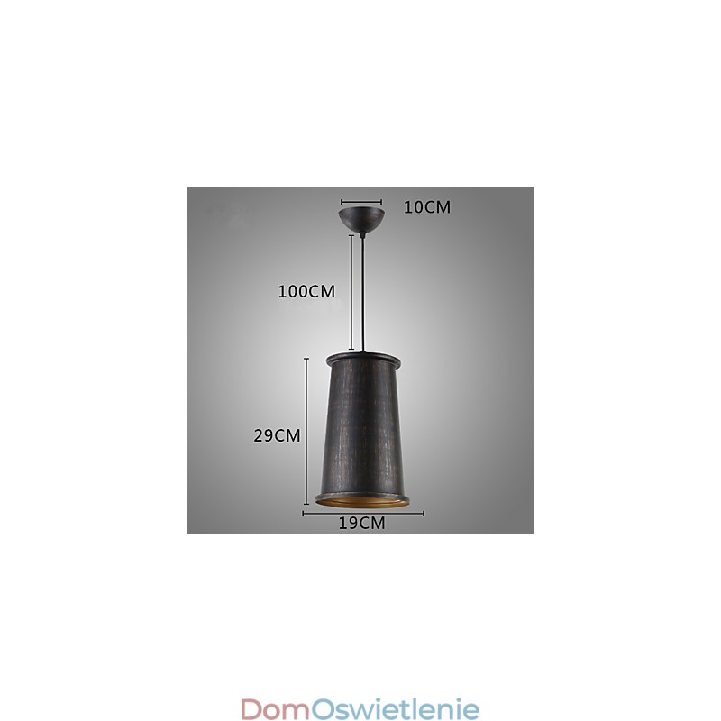 Retro Designers Metalowa lampa wisząca