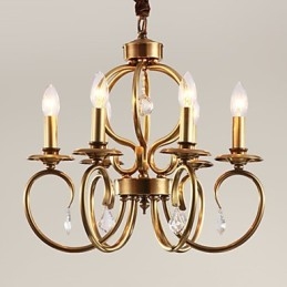 Żyrandol Wisząca Lampa Mini Styl Tradycyjny Klasyczny Metal