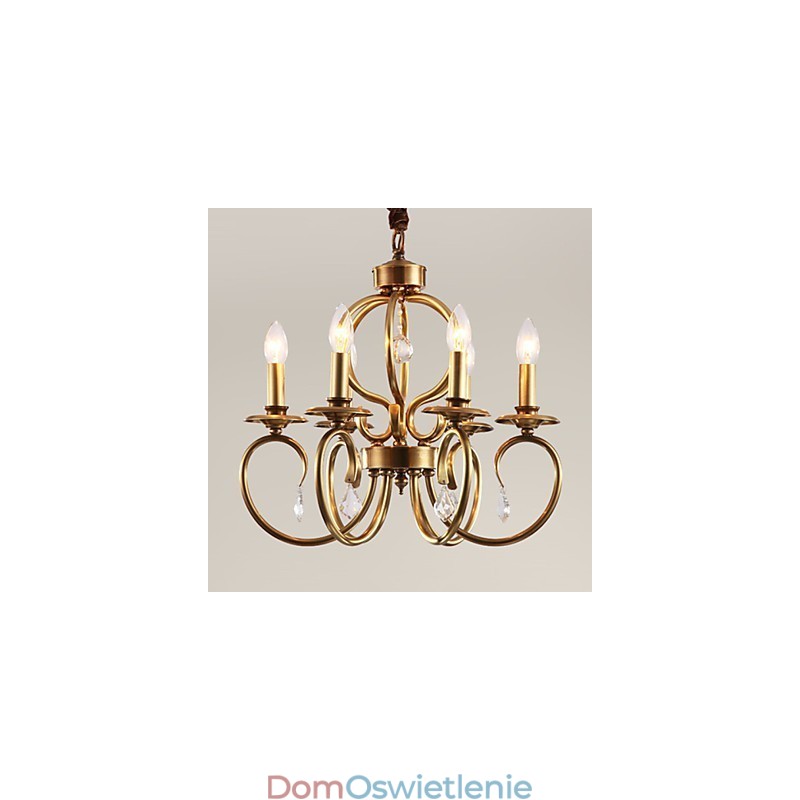 Żyrandol Wisząca Lampa Mini Styl Tradycyjny Klasyczny Metal