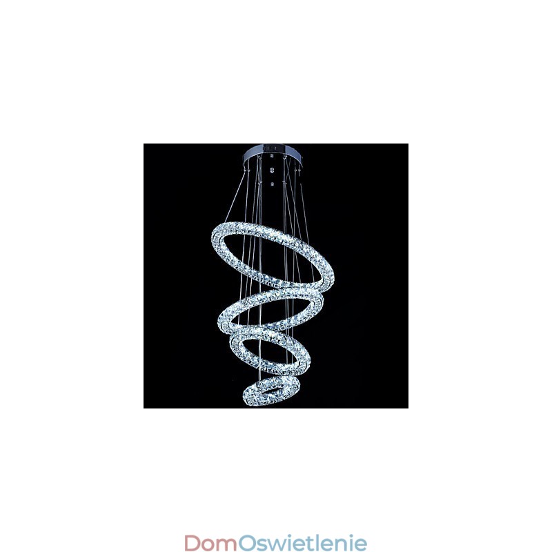 Kryształowy pierścień wiszący lampa nowoczesny żyrandol sufitowy oświetlenie oprawy lampy z