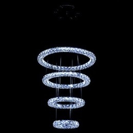 Kryształowy pierścień wiszący lampa nowoczesny żyrandol sufitowy oświetlenie oprawy lampy z
