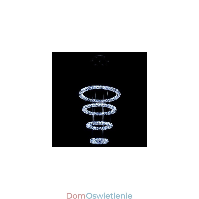 Kryształowy pierścień wiszący lampa nowoczesny żyrandol sufitowy oświetlenie oprawy lampy z