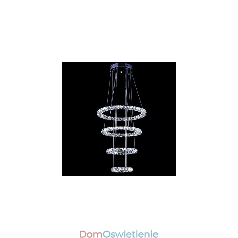 Kryształowy pierścień wiszący lampa nowoczesny żyrandol sufitowy oświetlenie oprawy lampy z