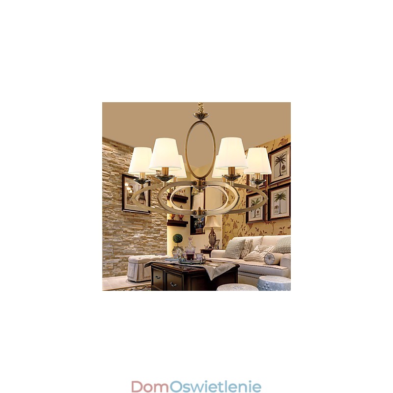 Rustykalny domek w stylu vintage mini, metalowy żyrandol galwanizowany