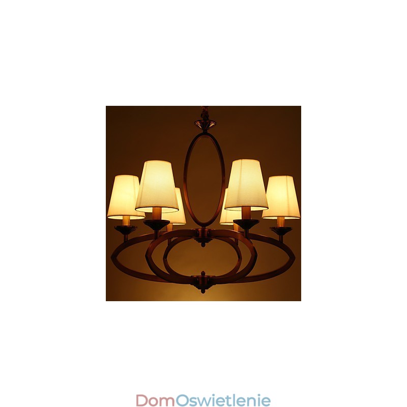 Rustykalny domek w stylu vintage mini, metalowy żyrandol galwanizowany