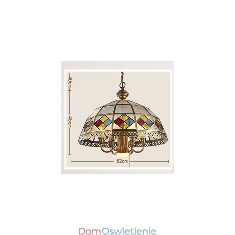 Lampy wiszące kryształowe mini styl tradycyjny klasyczny metalowy