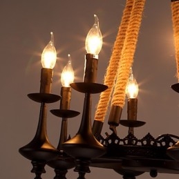 Lampy wiszące Mini styl tradycyjny klasyczny metalowy