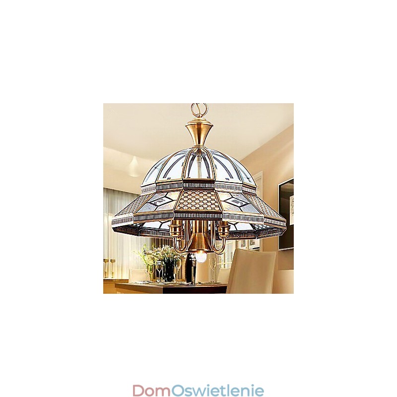 Lampy wiszące kryształowe mini styl tradycyjny klasyczny metalowy