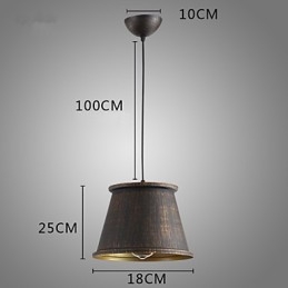 Retro Designers Metalowa lampa wisząca