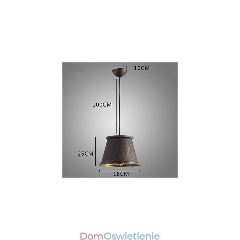 Retro Designers Metalowa lampa wisząca