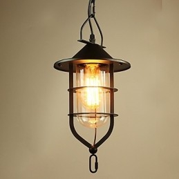 Vintage Country Painting Metalowa lampa wisząca garaż