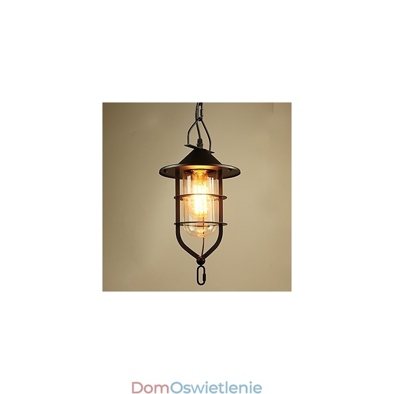Vintage Country Painting Metalowa lampa wisząca garaż