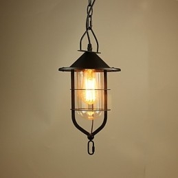 Vintage Country Painting Metalowa lampa wisząca garaż