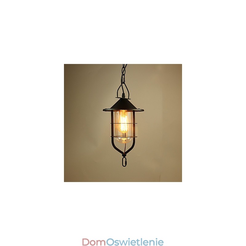 Vintage Country Painting Metalowa lampa wisząca garaż