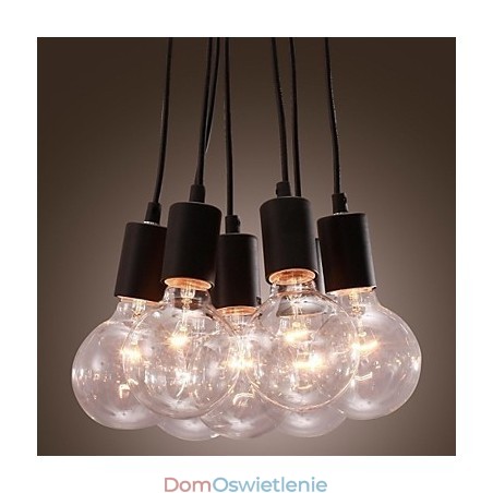 Nowoczesny dom 7 głowic Edison Bulb Light Loft Glass Ball Pendant Light Nowoczesny dom 7 głowic Edison Bulb Light Loft Glass Ball Pendant Light